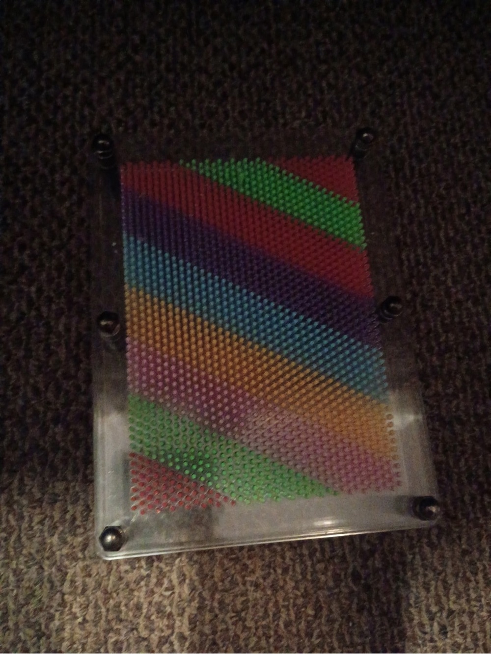 Multicolor Pin Art Desk Toy - Rainbow Impression Panel